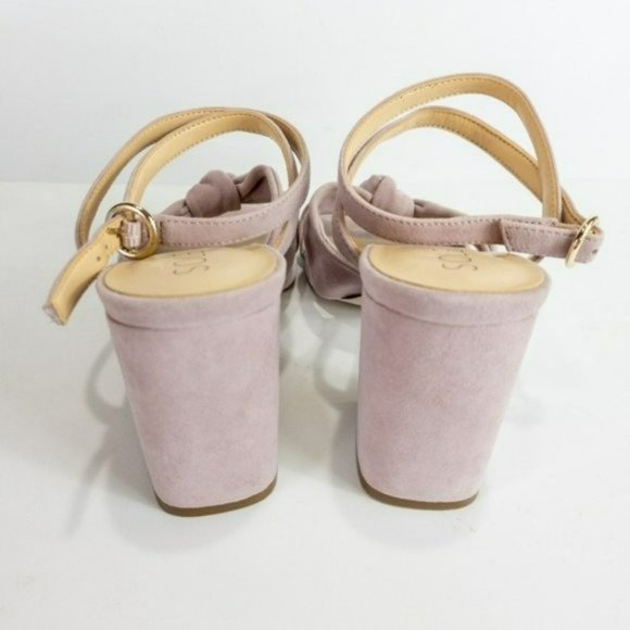 Sole Society Knotted Suede Sandals Lavendar-7.5 - Picture 5 of 6